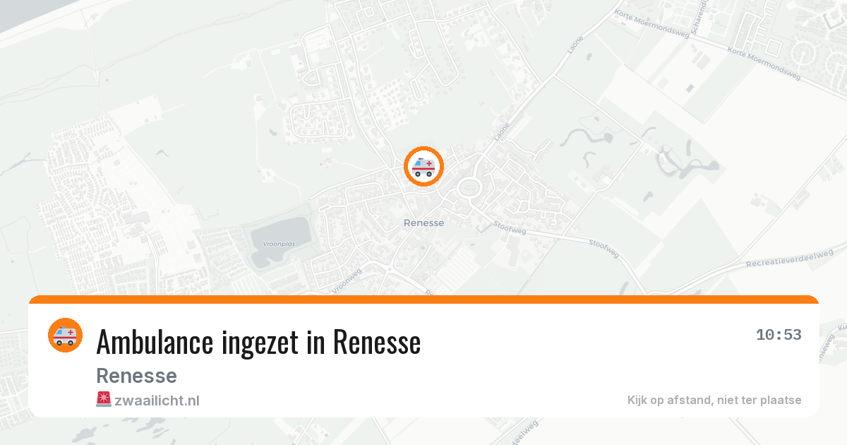 Ambulance ingezet in Renesse — 31 mei 2026