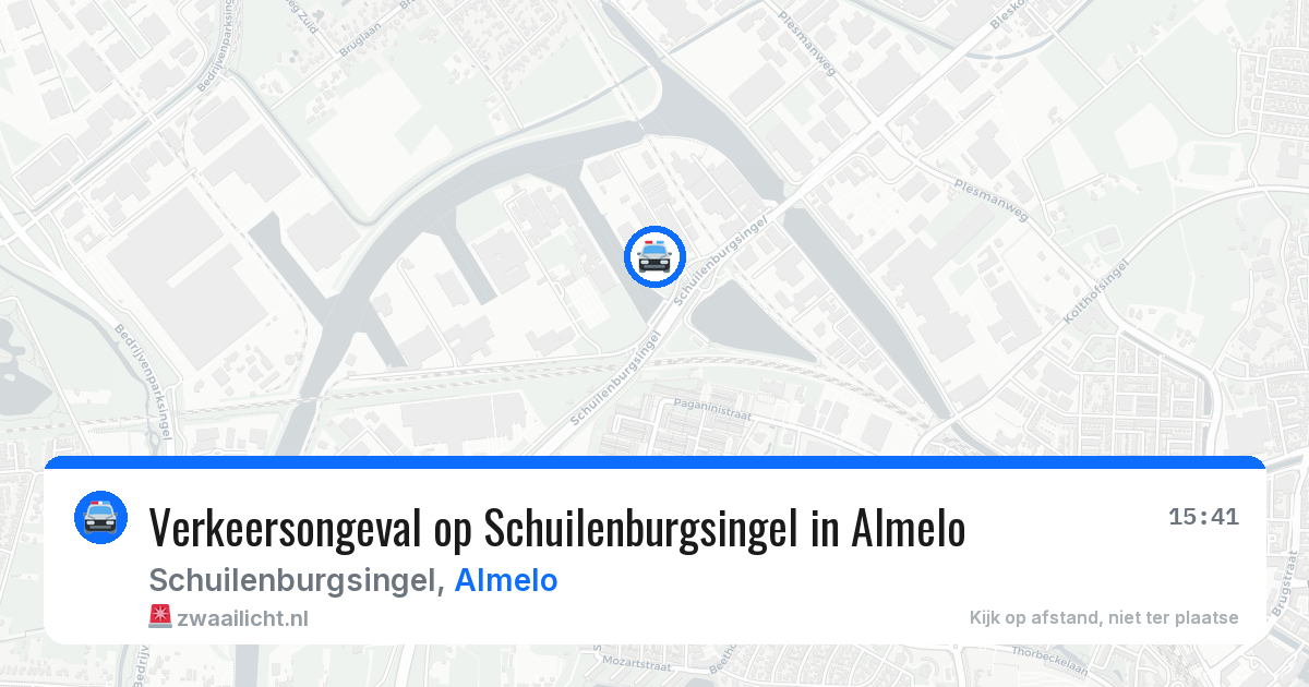 Verkeersongeval op Schuilenburgsingel in Almelo — 12 feb 2026