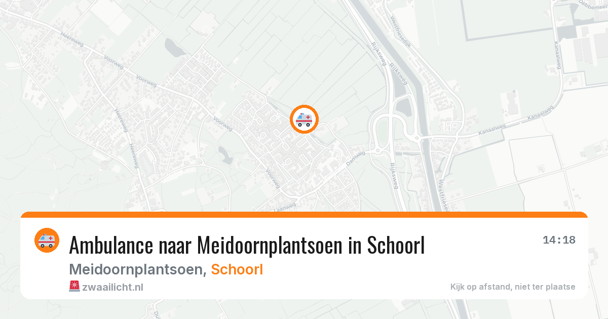 Ambulance naar Meidoornplantsoen in Schoorl — 29 mei 2026