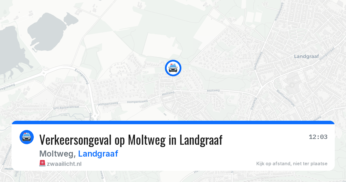 Verkeersongeval op Moltweg in Landgraaf — 28 jun 2026