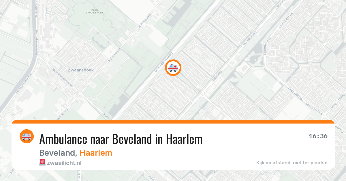 Ambulance naar Beveland in Haarlem — 23 jul 2026