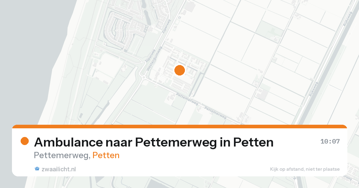 Ambulance naar Pettemerweg in Petten — 22 aug 2026