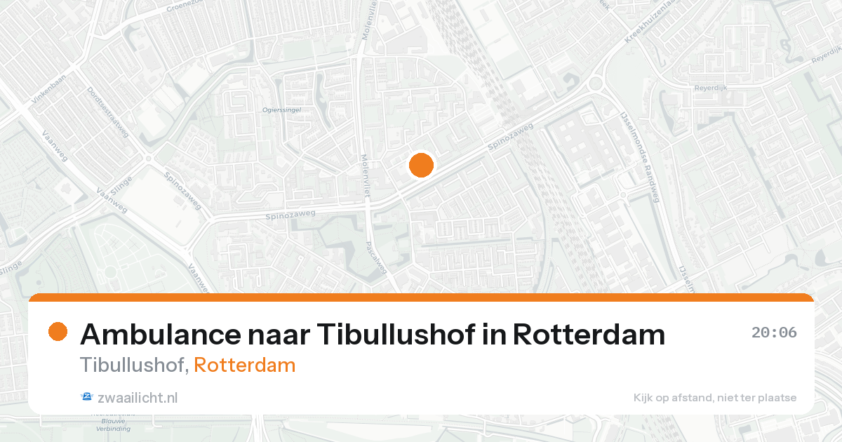 Ambulance naar Tibullushof in Rotterdam — 15 aug 2026