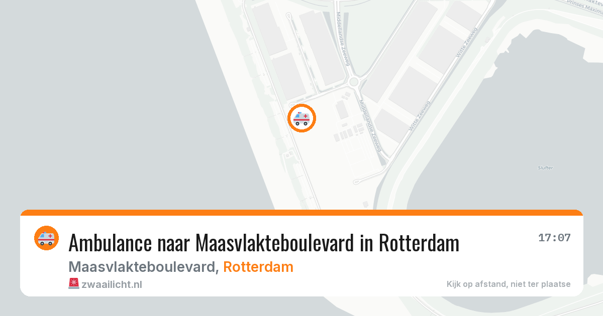 Ambulance naar Maasvlakteboulevard in Rotterdam — 12 aug 2026