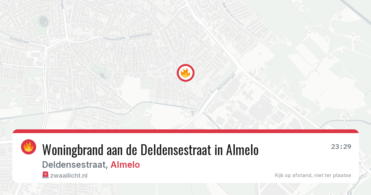 Woningbrand aan de Deldensestraat in Almelo — 2 mei 2026