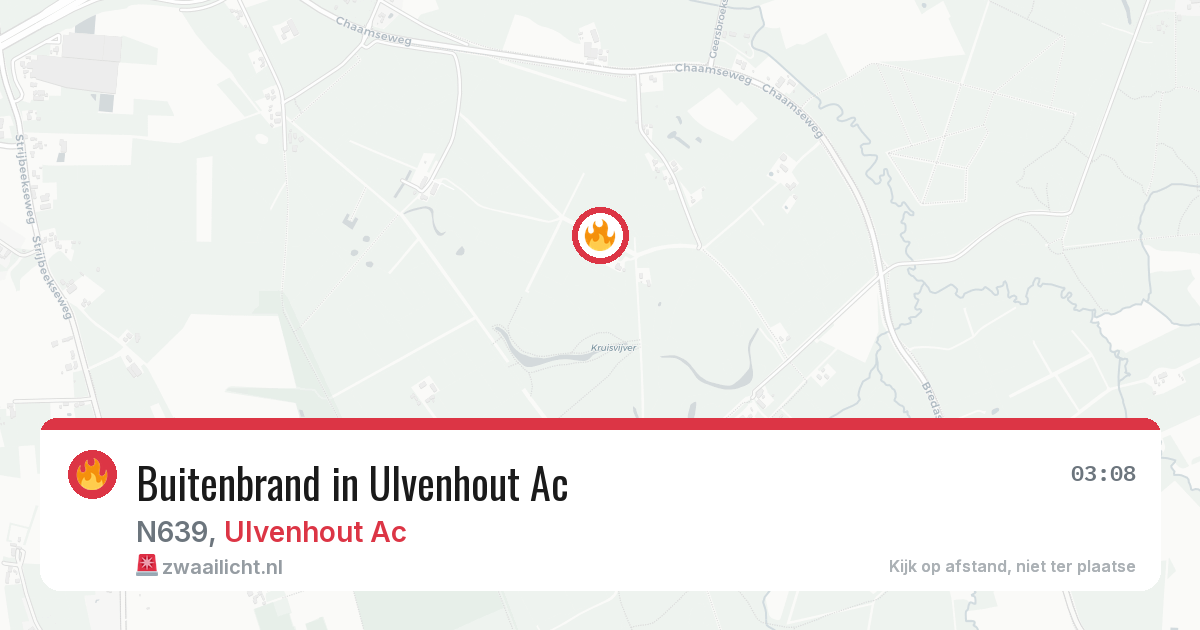 Buitenbrand in Ulvenhout Ac — 3 aug 2026