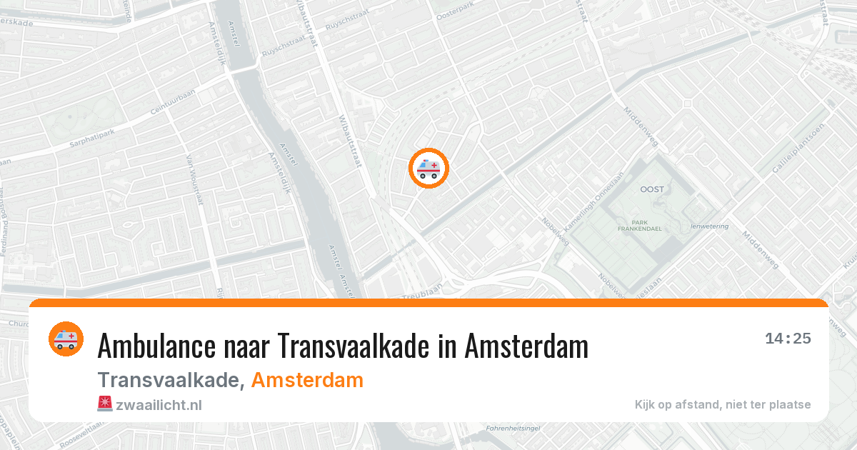 Ambulance naar Transvaalkade in Amsterdam — 10 apr 2026