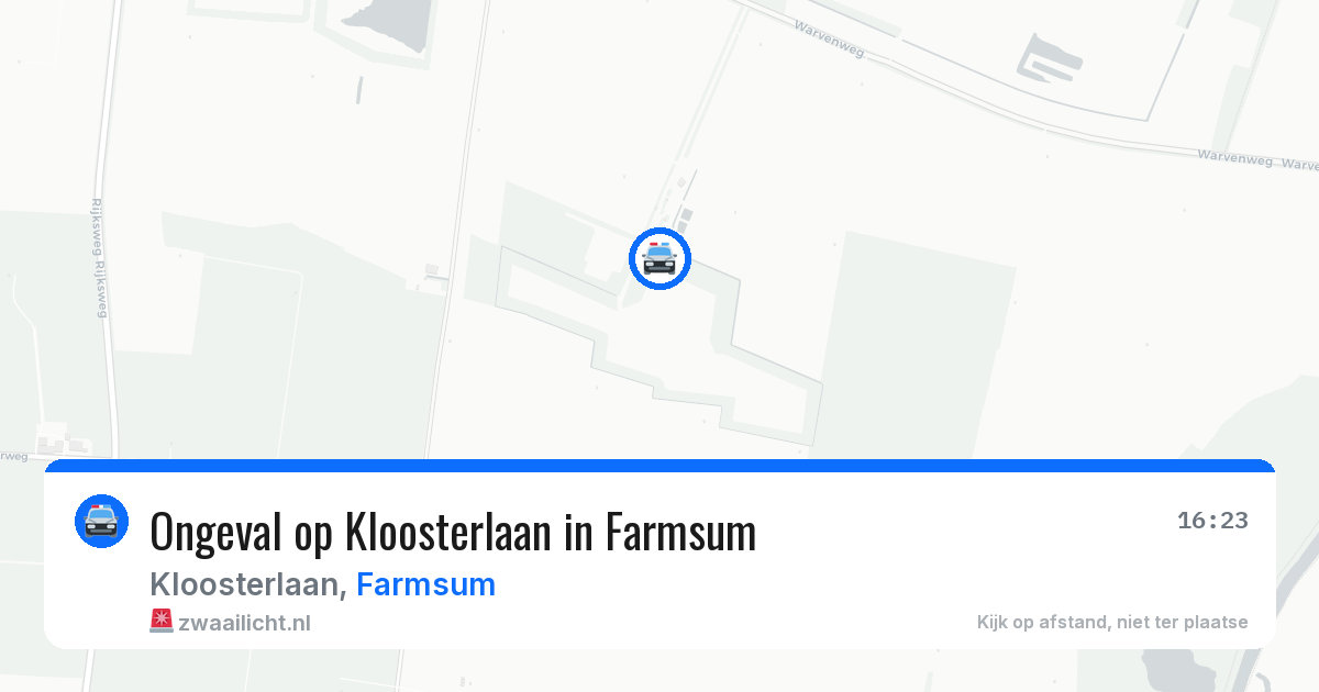 Ongeval op Kloosterlaan in Farmsum — 4 jun 2026