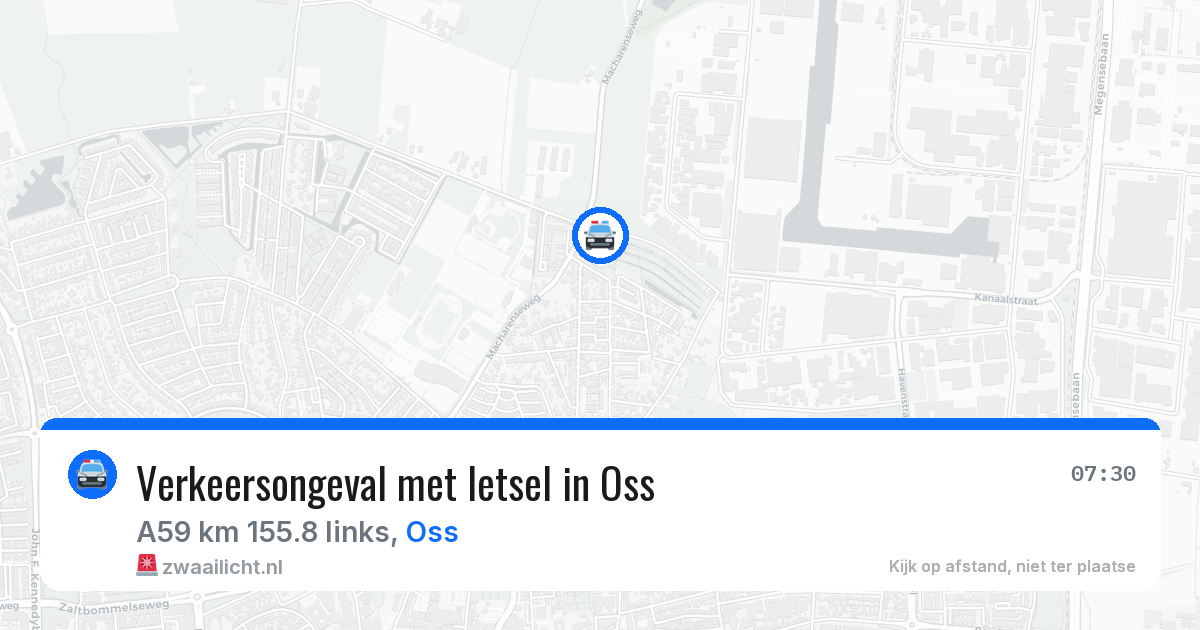 Verkeersongeval met letsel in Oss — 1 jul 2026