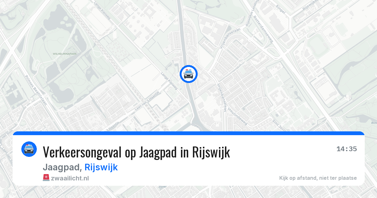 Verkeersongeval op Jaagpad in Rijswijk — 5 jun 2026