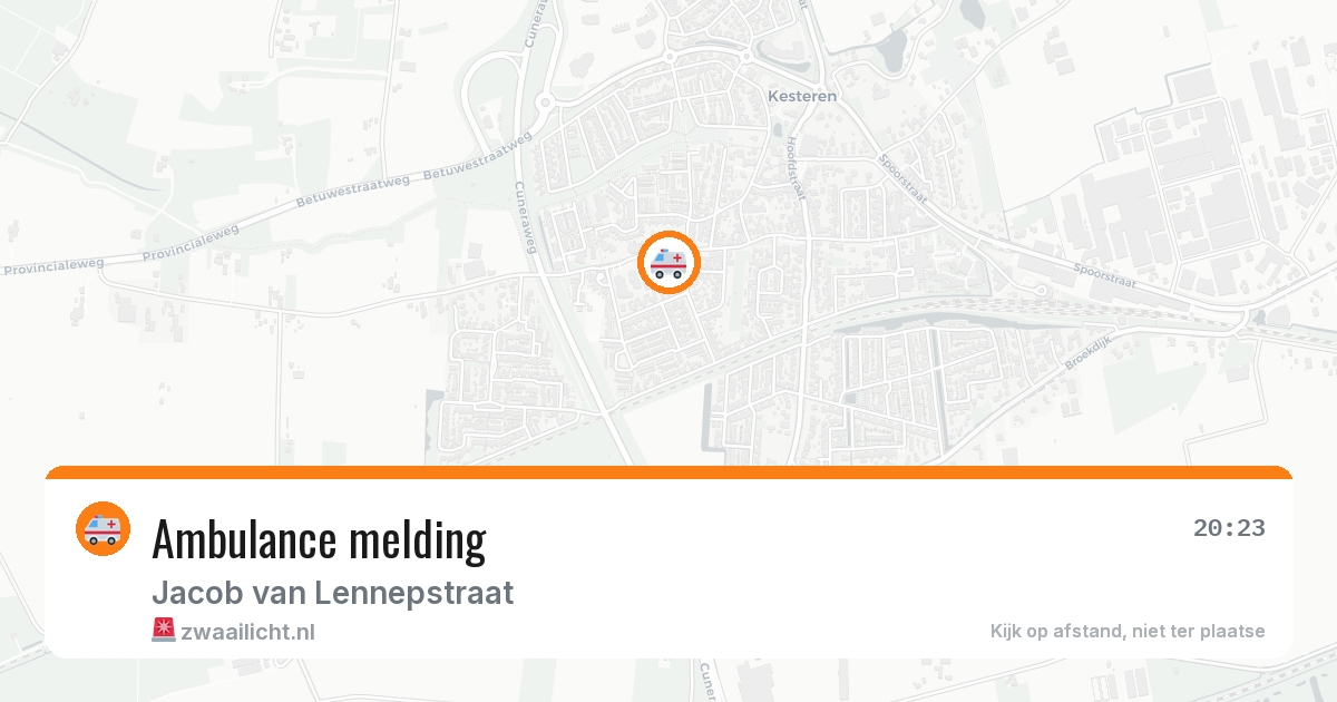 Ambulance melding — 3 mei 2026
