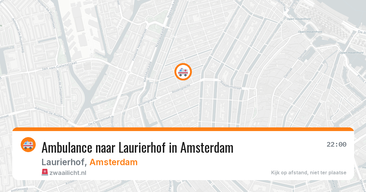Ambulance naar Laurierhof in Amsterdam — 20 jun 2026