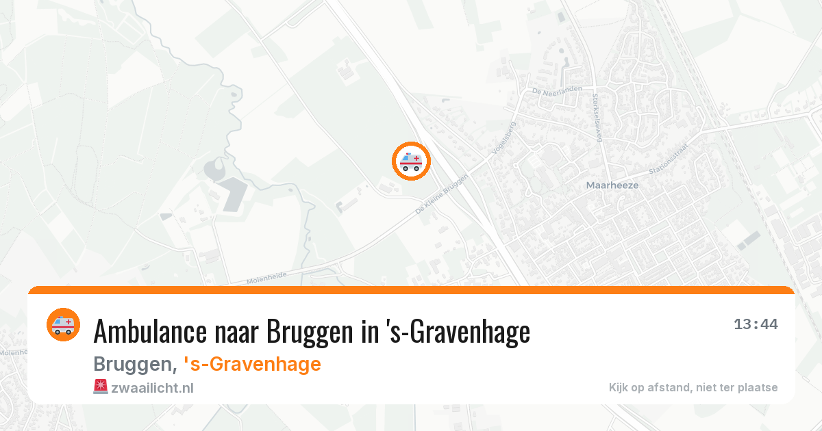 Ambulance naar Bruggen in 's-Gravenhage — 13 aug 2026