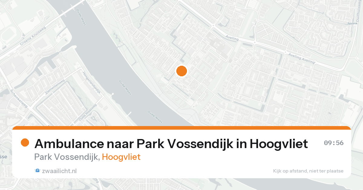 Ambulance naar Park Vossendijk in Hoogvliet — 18 aug 2026