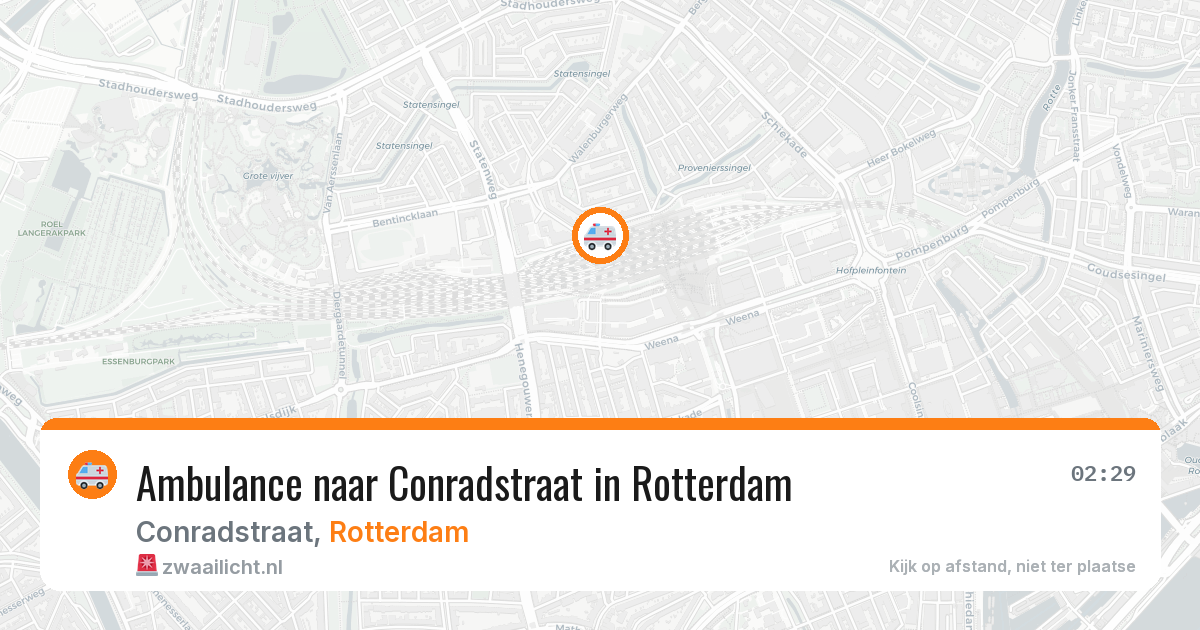 Ambulance naar Conradstraat in Rotterdam — 20 jun 2026