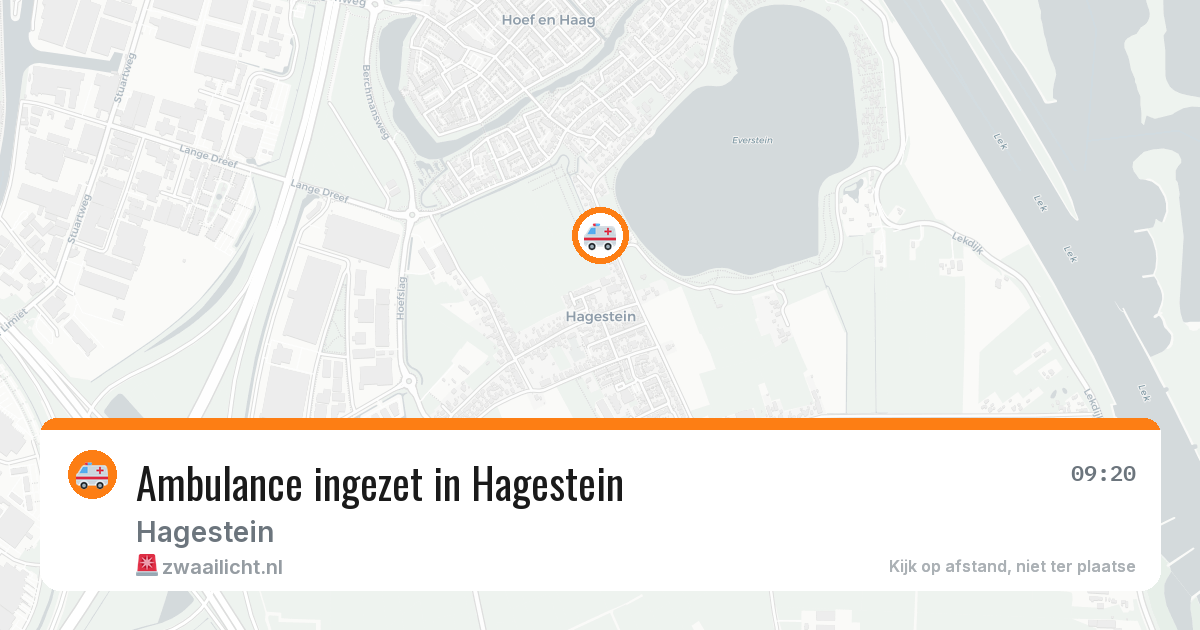 Ambulance ingezet in Hagestein — 4 jul 2026
