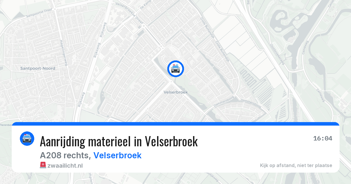 Aanrijding materieel in Velserbroek — 24 jun 2026