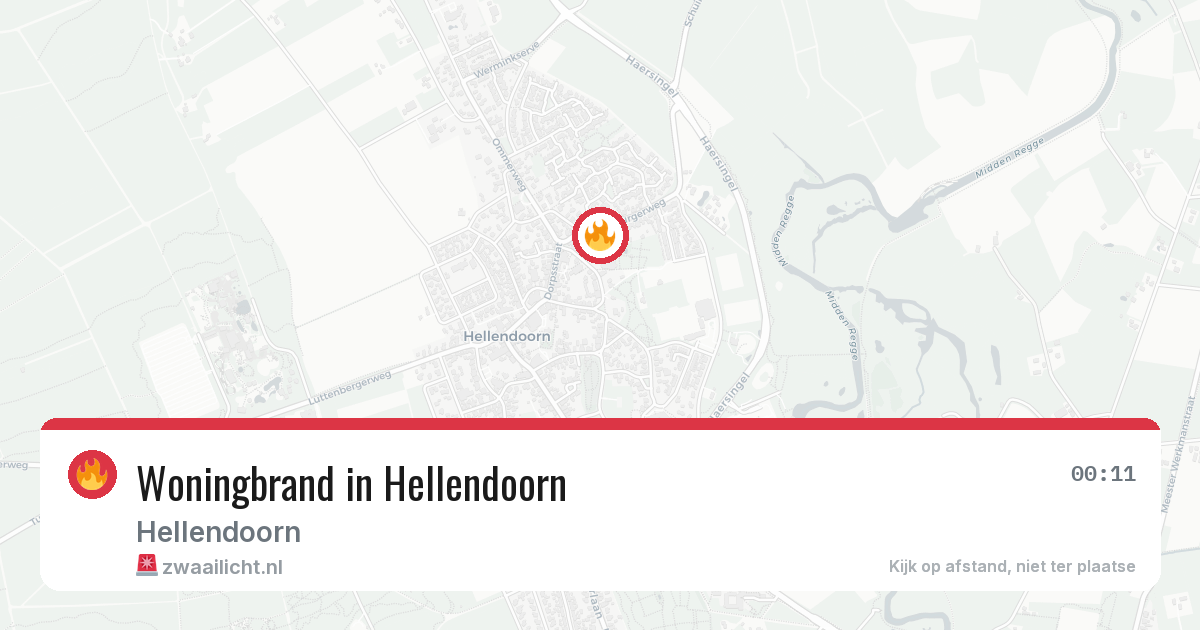Woningbrand in Hellendoorn — 7 jul 2026