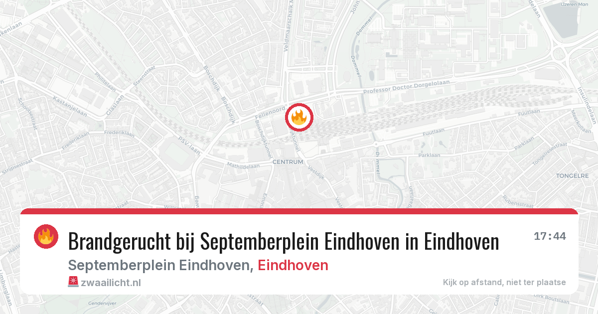 Brandgerucht bij Septemberplein Eindhoven in Eindhoven — 3 apr 2026