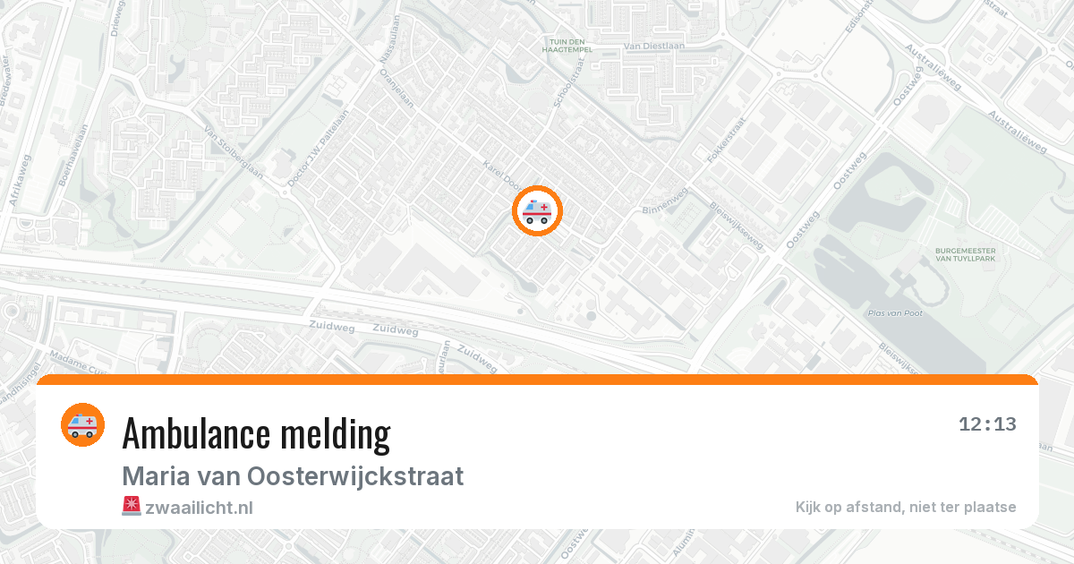 Ambulance melding — 10 jul 2026