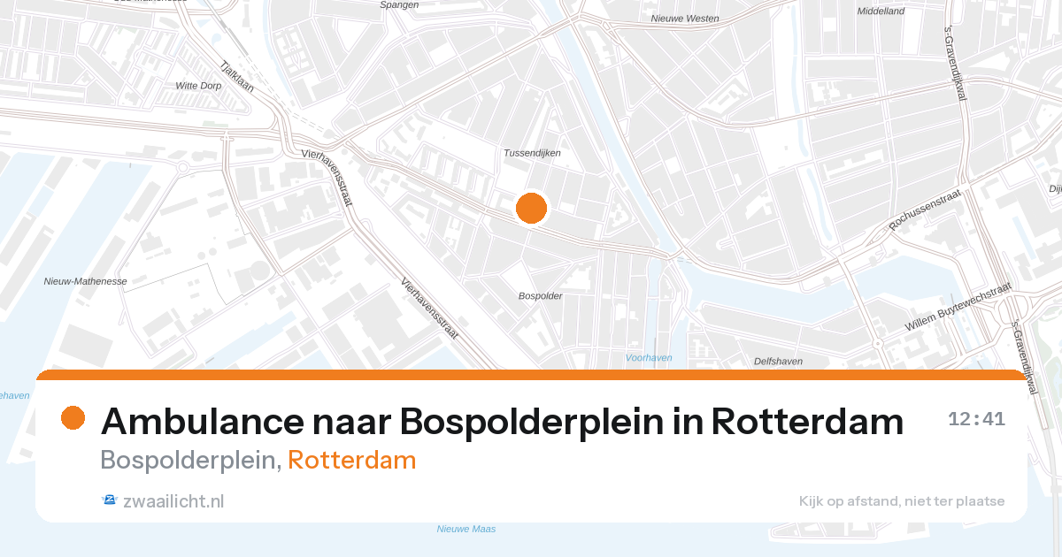 Ambulance naar Bospolderplein in Rotterdam — 15 jul 2026