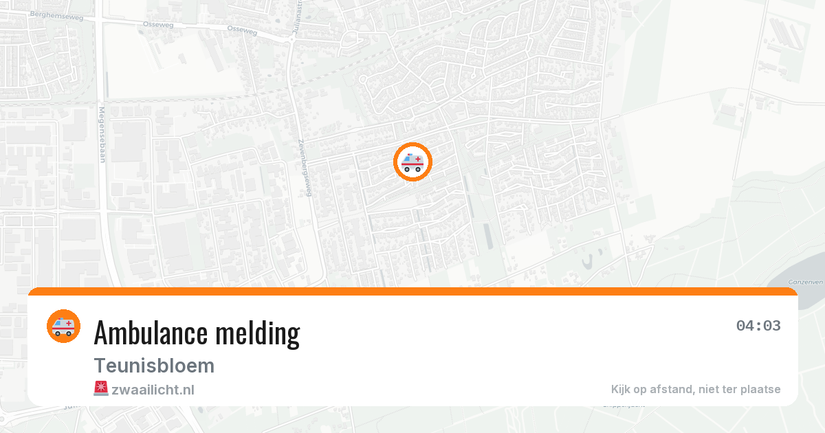 Ambulance melding — 24 apr 2026