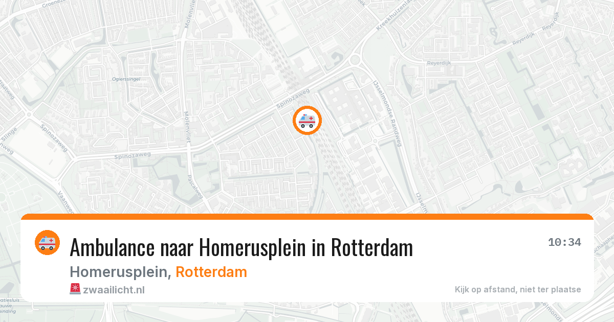 Ambulance naar Homerusplein in Rotterdam — 14 aug 2026