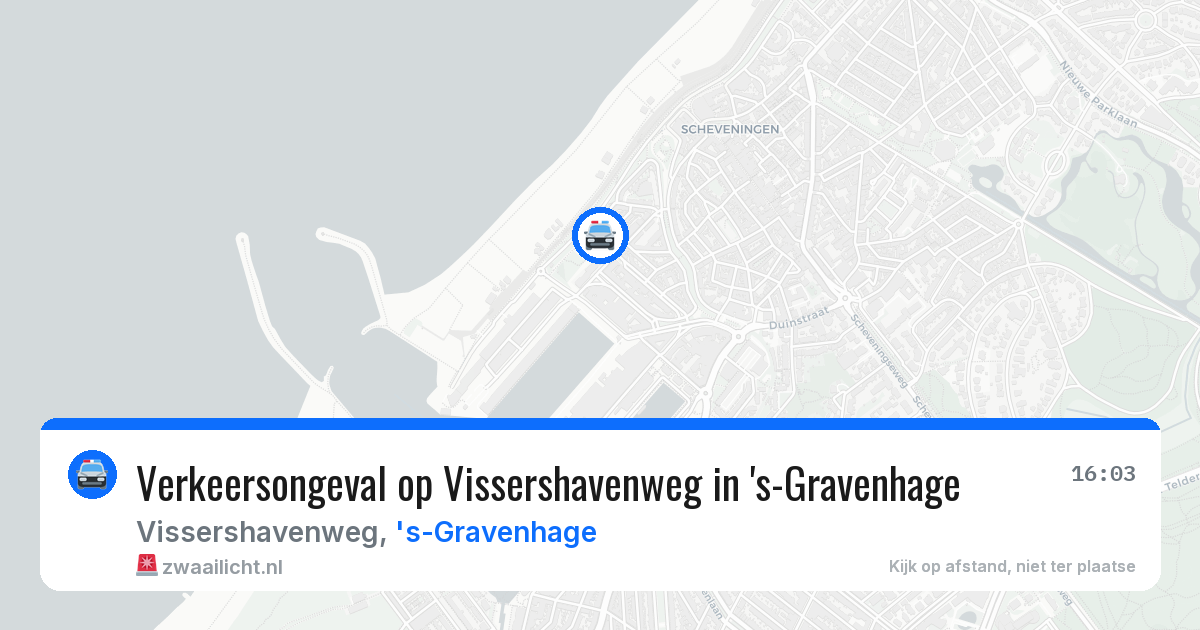 Verkeersongeval op Vissershavenweg in 's-Gravenhage — 26 jun 2026