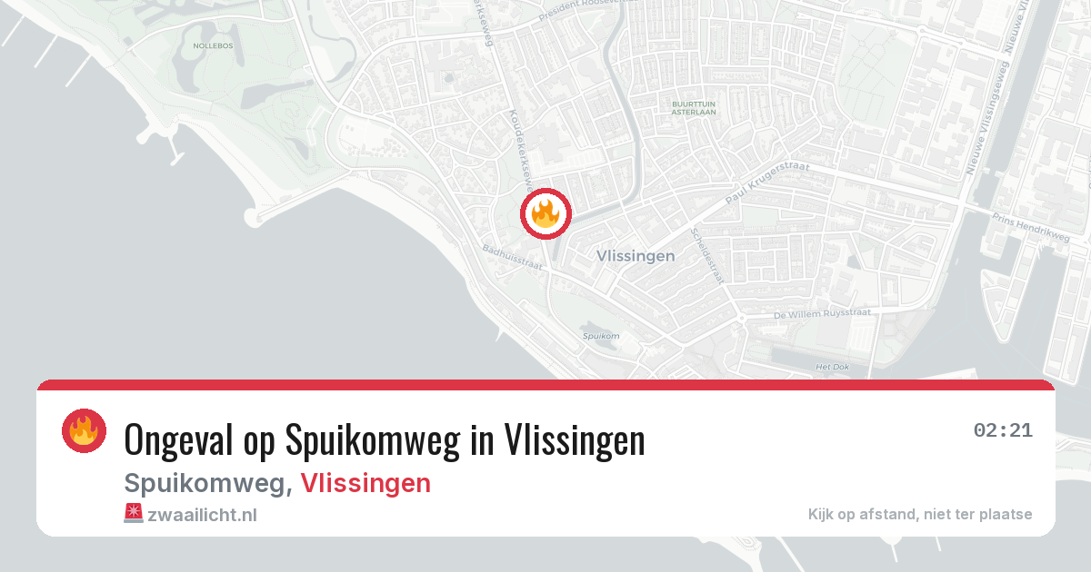 Ongeval op Spuikomweg in Vlissingen — 14 mei 2026