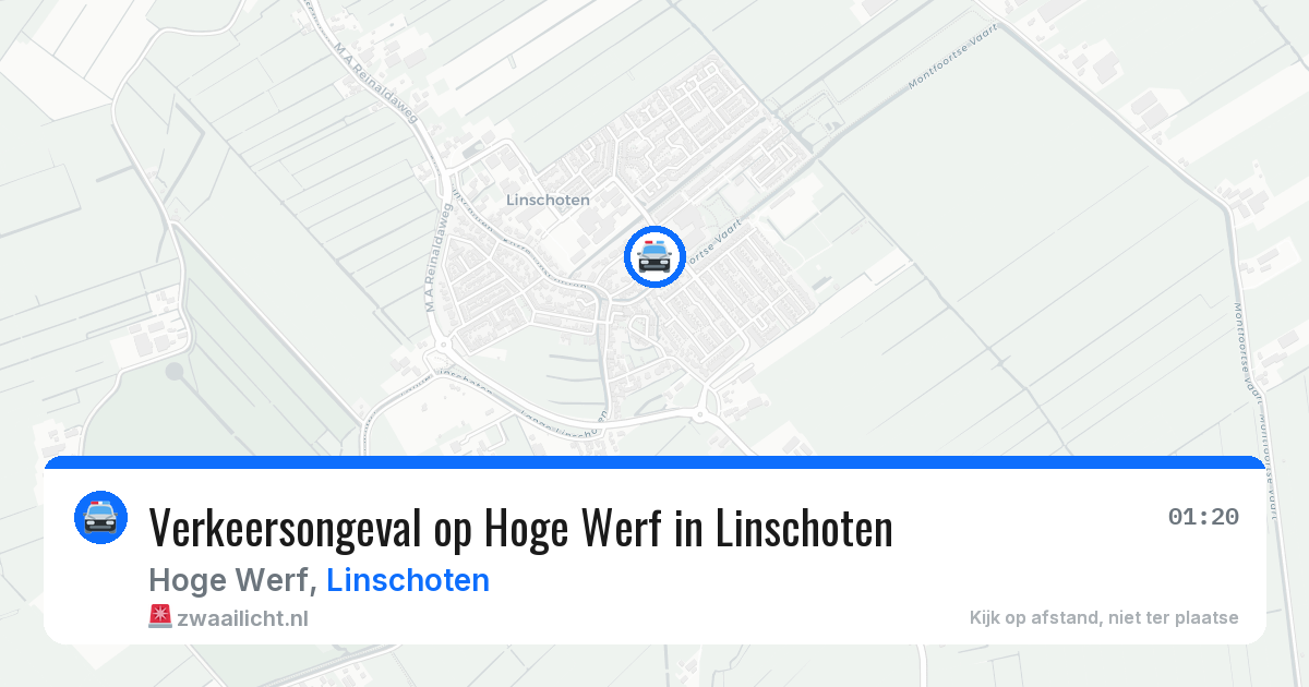 Verkeersongeval op Hoge Werf in Linschoten — 22 jun 2026