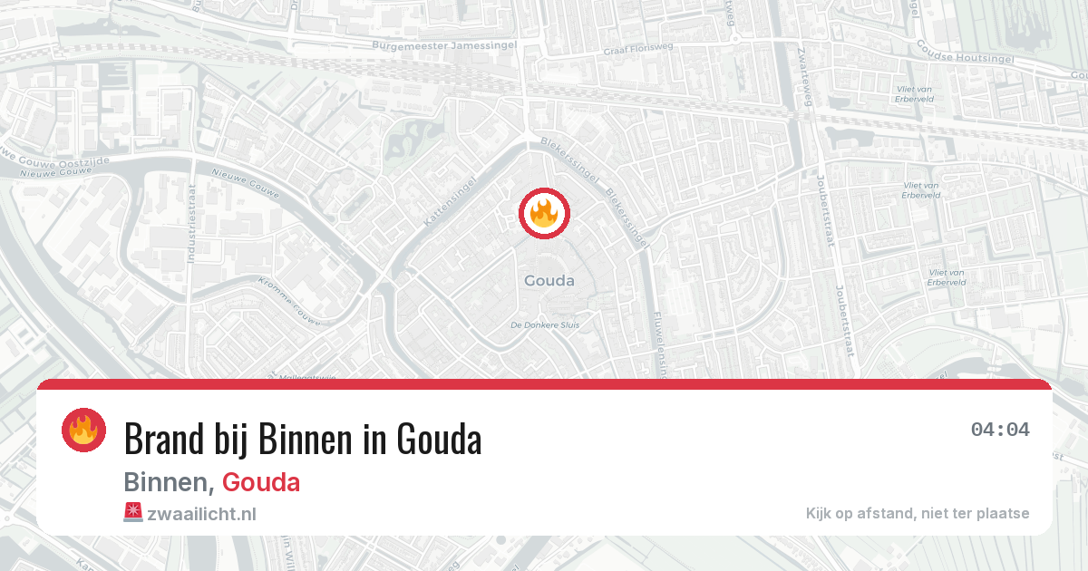 Brand bij Binnen in Gouda — 28 jun 2026