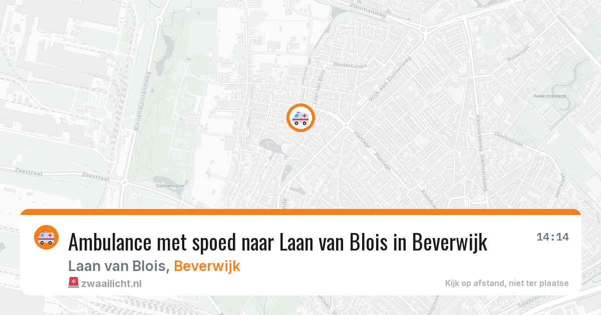 Ambulance met spoed naar Laan van Blois in Beverwijk — 9 apr 2026
