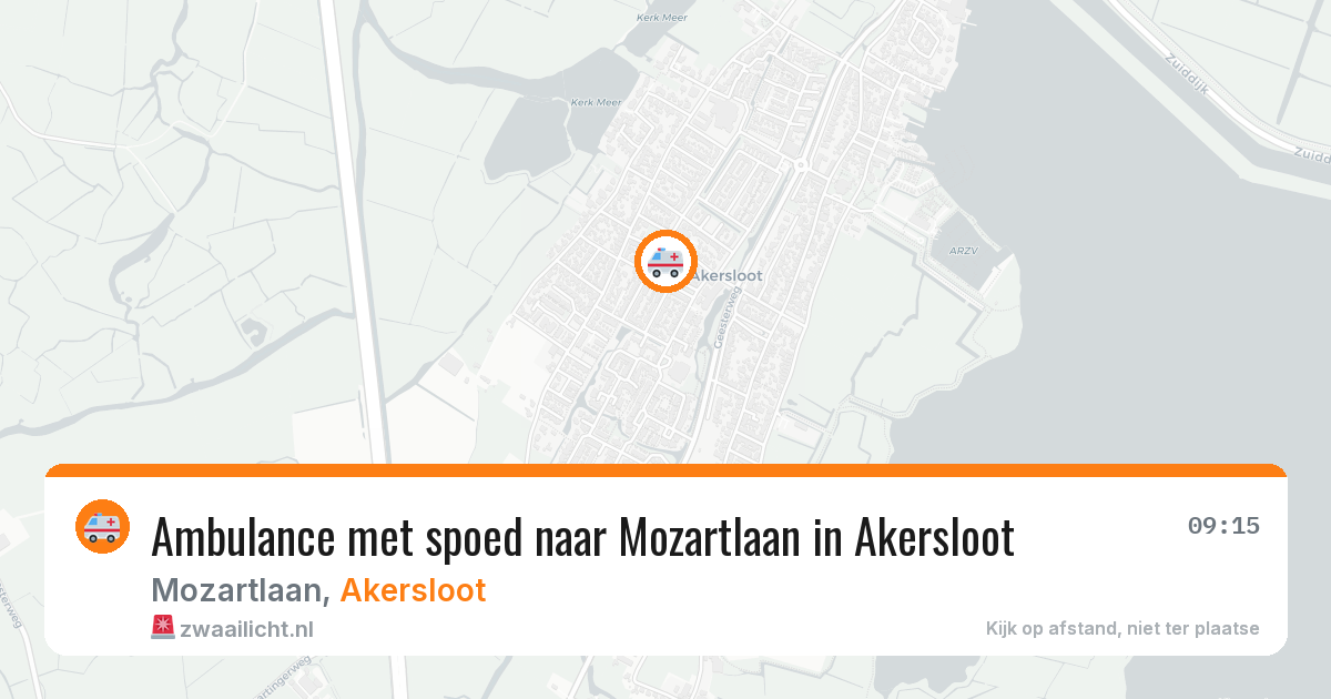 Ambulance met spoed naar Mozartlaan in Akersloot — 3 apr 2026