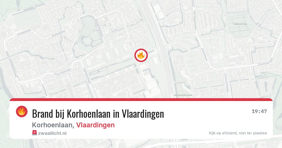 Brand bij Korhoenlaan in Vlaardingen — 23 jun 2026