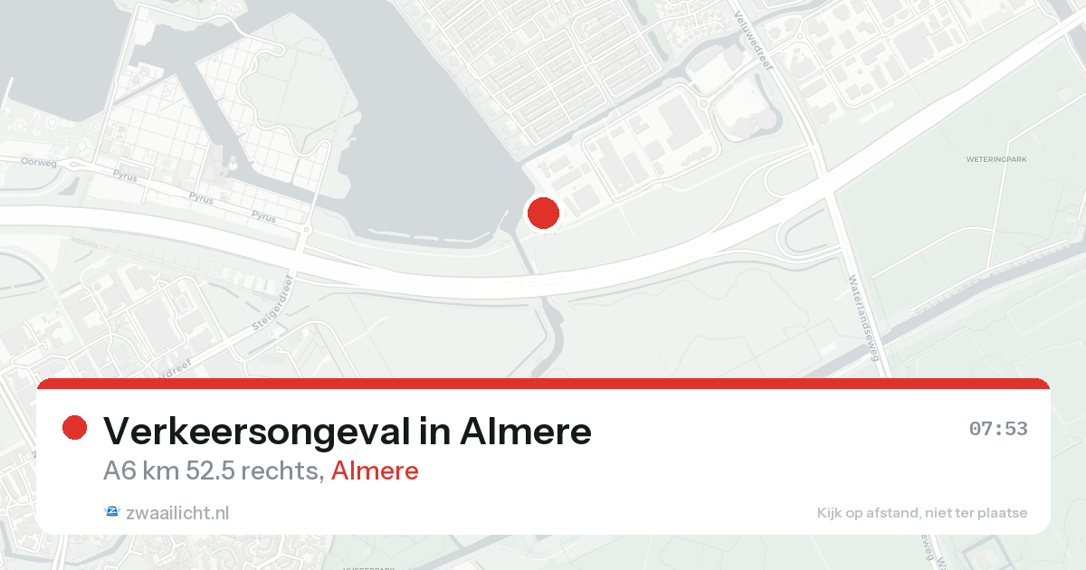 Verkeersongeval in Almere — 15 aug 2026