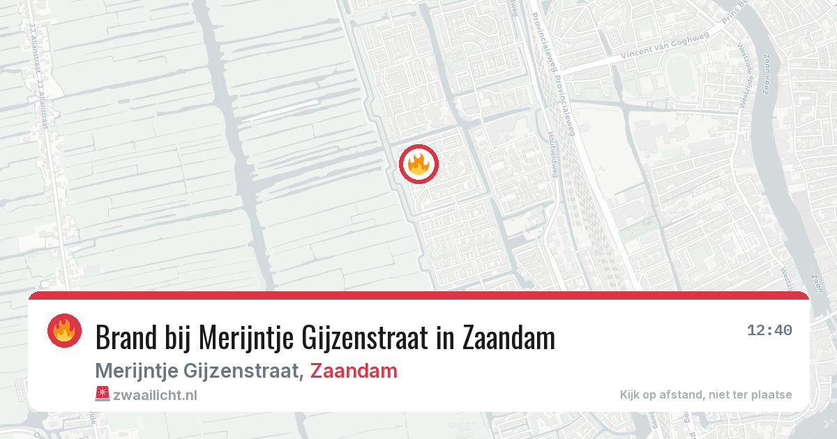 Brand bij Merijntje Gijzenstraat in Zaandam — 1 jun 2026