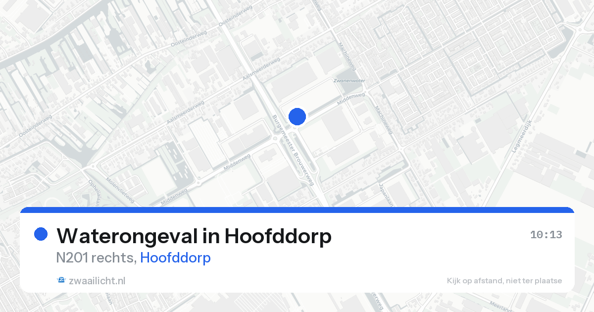 Waterongeval in Hoofddorp — 21 aug 2026