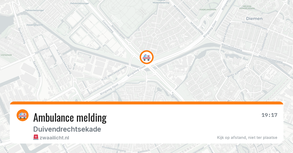 Ambulance melding — 6 mei 2026