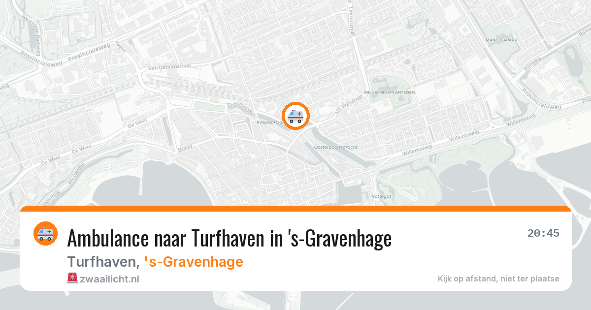 Ambulance naar Turfhaven in 's-Gravenhage — 12 mrt 2026