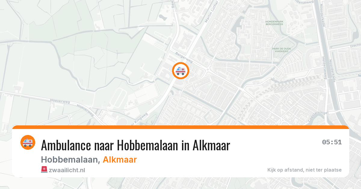 Ambulance naar Hobbemalaan in Alkmaar — 22 mrt 2026