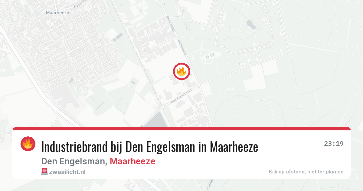 Industriebrand bij Den Engelsman in Maarheeze — 27 jul 2026