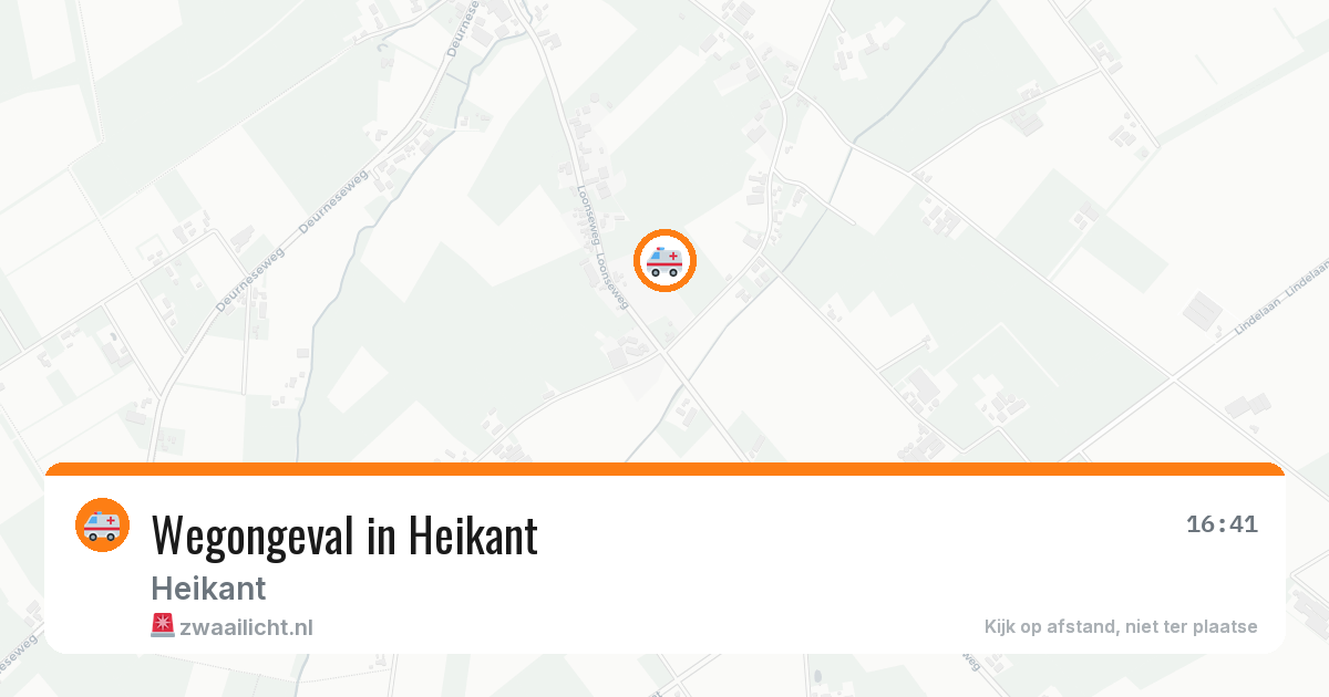 Wegongeval in Heikant — 20 mei 2026