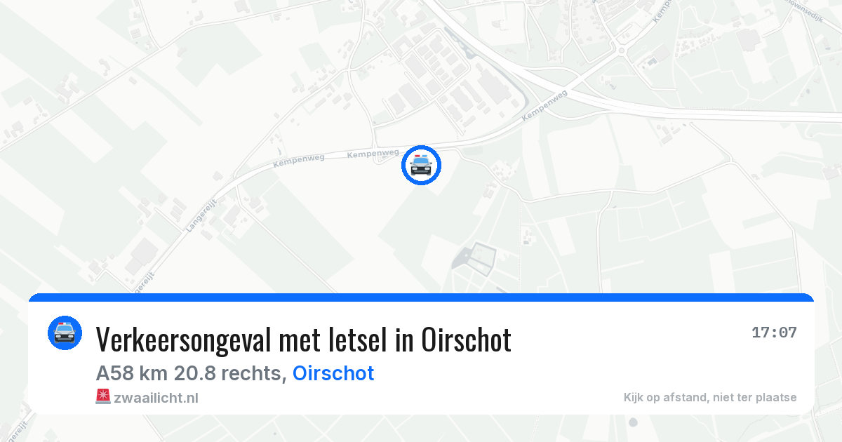 Verkeersongeval met letsel in Oirschot — 5 mei 2026