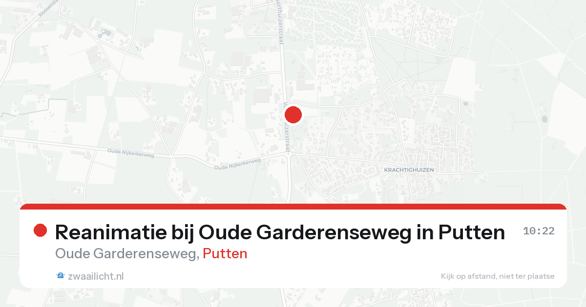 Reanimatie bij Oude Garderenseweg in Putten — 31 jan 2026