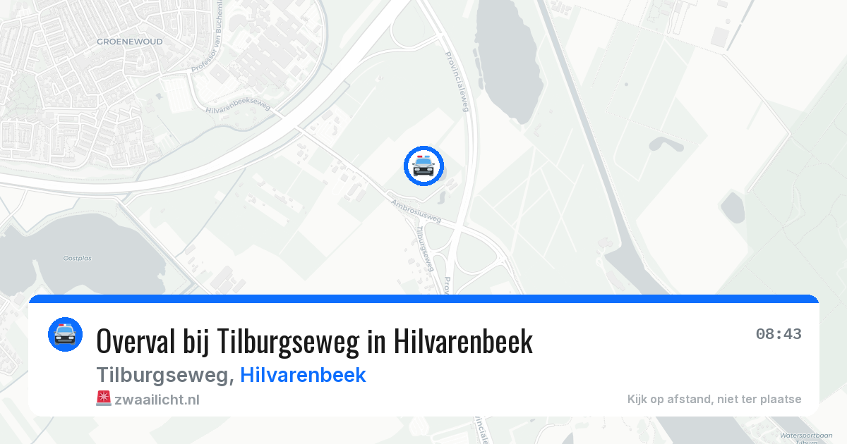 Overval bij Tilburgseweg in Hilvarenbeek — 9 jul 2026