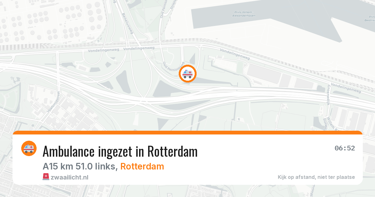 Ambulance ingezet in Rotterdam — 13 aug 2026