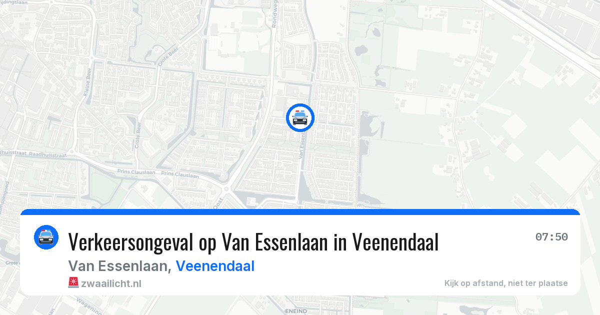 Verkeersongeval op Van Essenlaan in Veenendaal — 16 mrt 2026