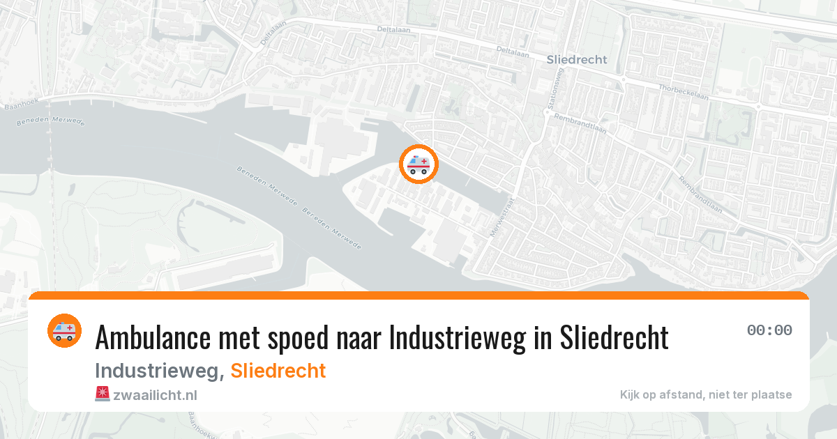 Ambulance met spoed naar Industrieweg in Sliedrecht — 27 jan 2026