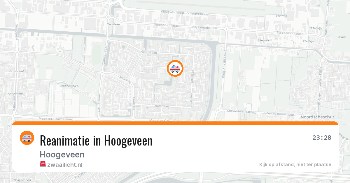 Reanimatie in Hoogeveen — 13 aug 2026