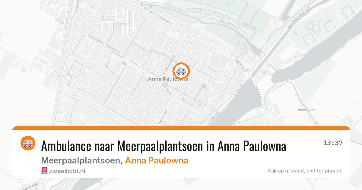 Ambulance naar Meerpaalplantsoen in Anna Paulowna — 25 mrt 2026